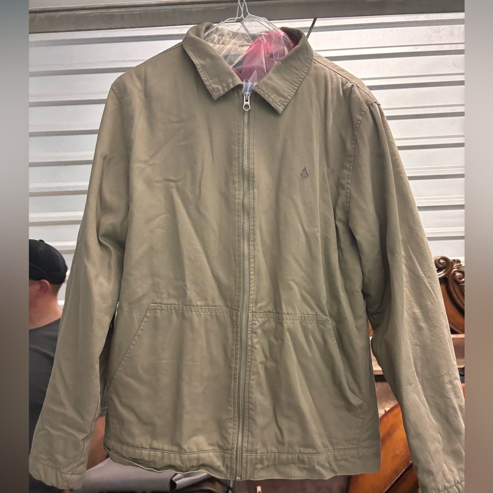 Volcom Men's Khaki Lightweight Jacket